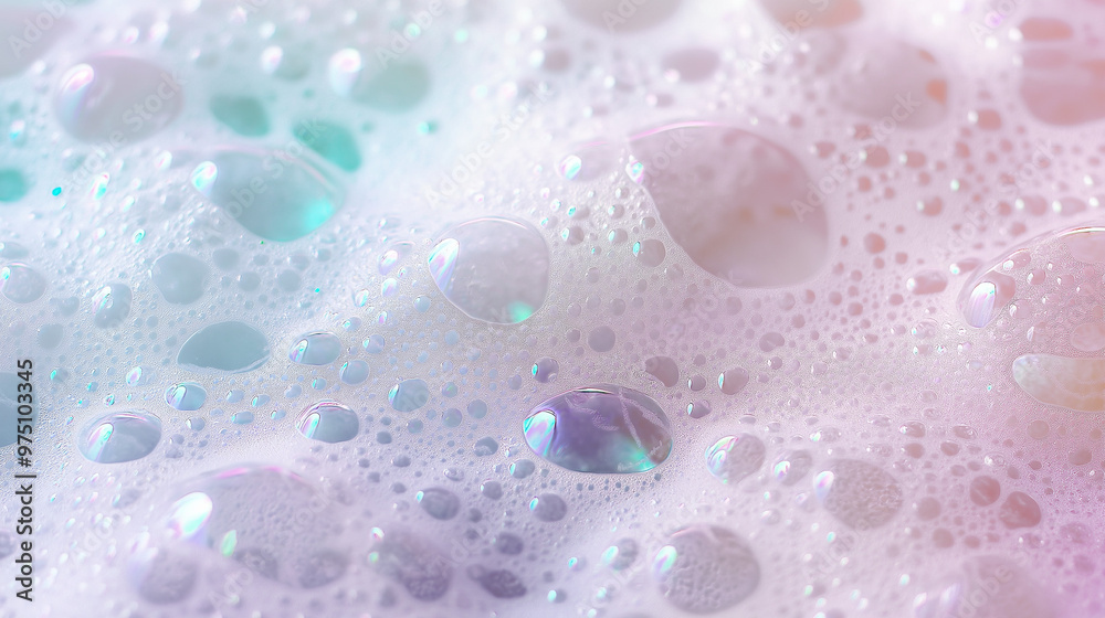 a close-up, top-down view of bubble bath foam, filling the entire frame with the focus on the fluffy, airy bubbles a close-up, top-down view of bubble bath foam, filling the entire frame with the focus on the fluffy, airy bubbles