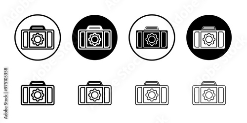 Work experience icon logo set vector