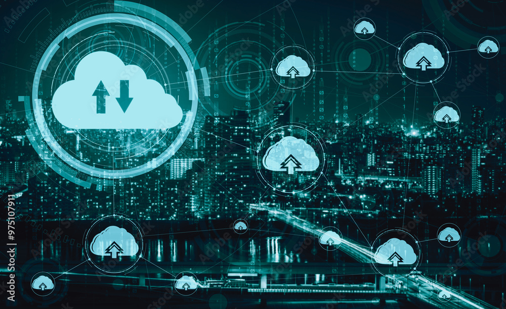 Cloud computing technology and online data storage for business network ...
