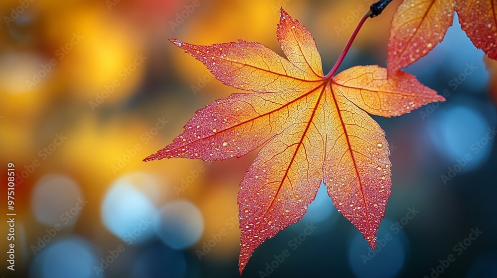 a Beautiful maple leaves in autumn, close-up with a blurry background in Kyushu, Japan. a Beautiful maple leaves in autumn, close-up with a blurry background in Kyushu, Japan.