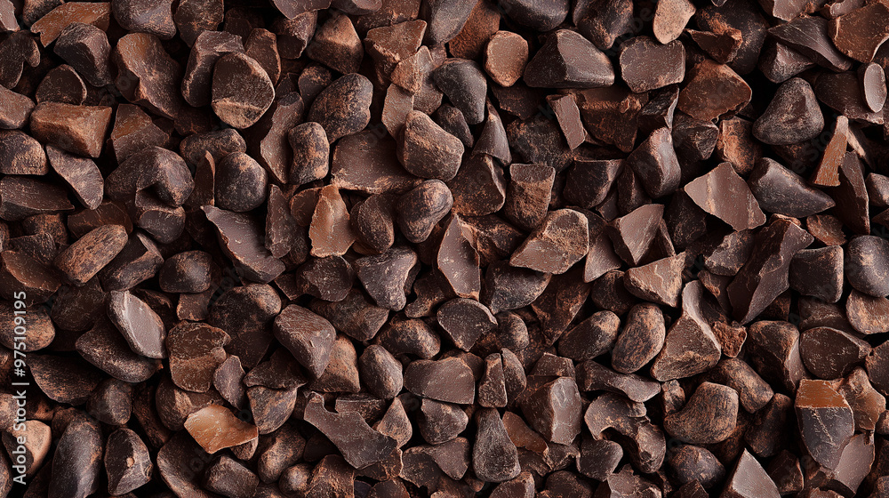 a seamless pattern of a close-up, high-resolution photograph, top-down view of cocoa nibs, filling the entire frame with a focus on the intricate details of the elements a seamless pattern of a close-up, high-resolution photograph, top-down view of cocoa nibs, filling the entire frame with a focus on the intricate details of the elements