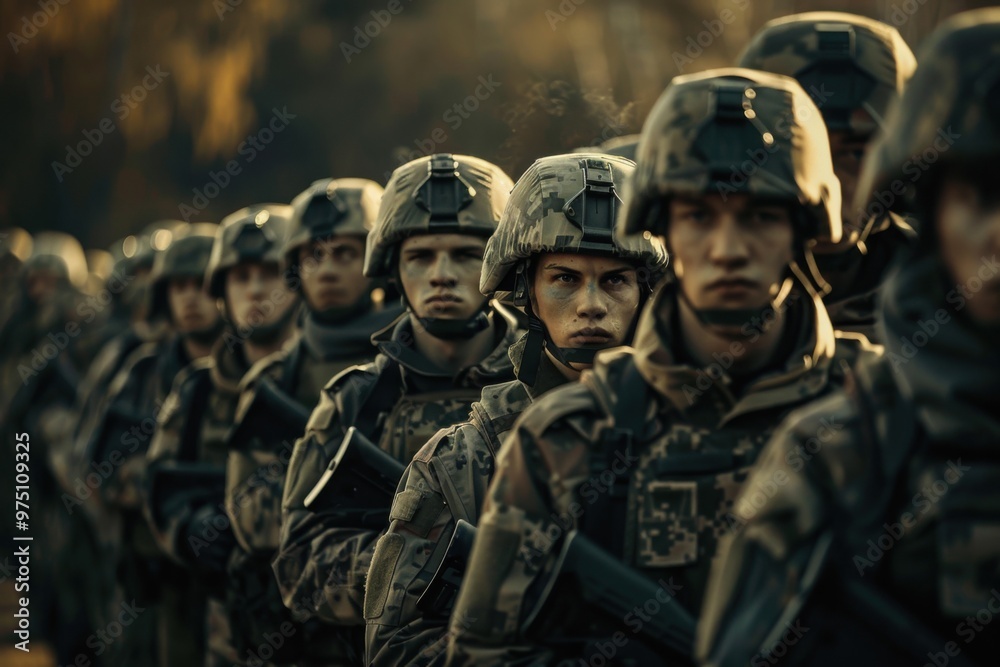 Fototapeta premium Military Soldiers