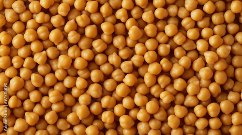 a seamless pattern of a close-up, high-resolution photograph, top-down view of chickpeas, filling the entire frame with a focus on the intricate details of the elements