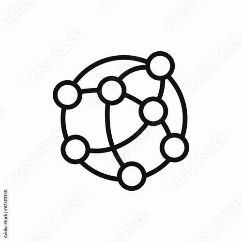 network connection icon sign vector