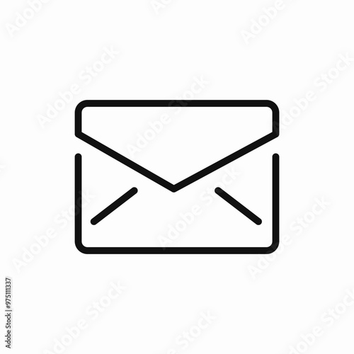 mail letter icon sign vector