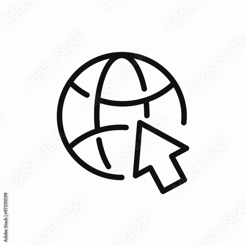 world wide web icon sign vector