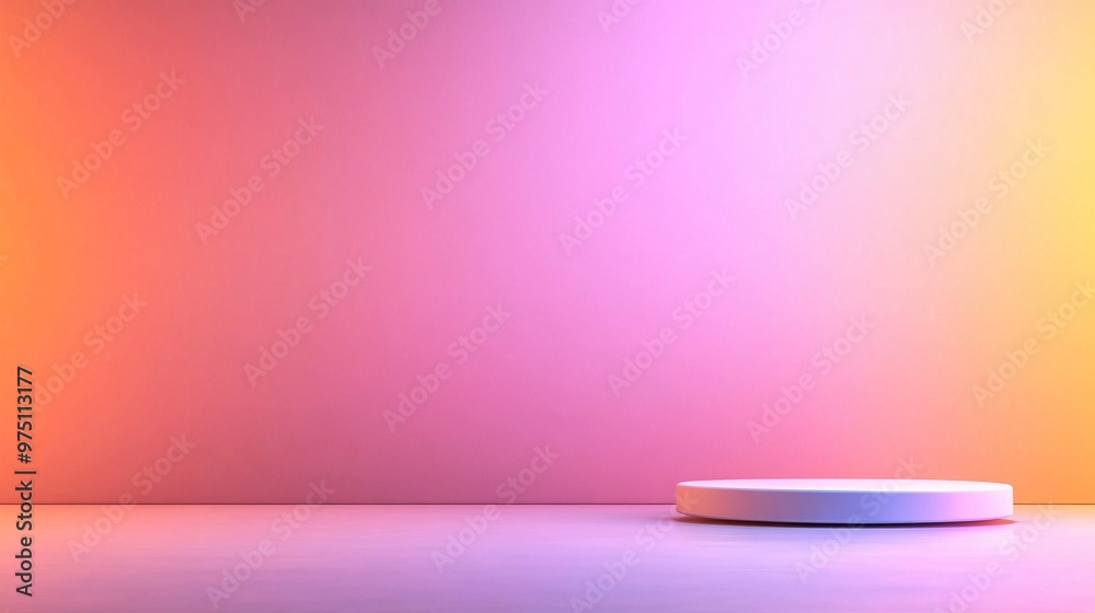 Minimalist Pastel Gradient Background for Product Display with Geometric Shapes and Soft Lighting Minimalist Pastel Gradient Background for Product Display with Geometric Shapes and Soft Lighting
