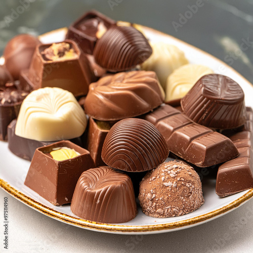 A plate of delicious chocolate on International Earth Day3 photo