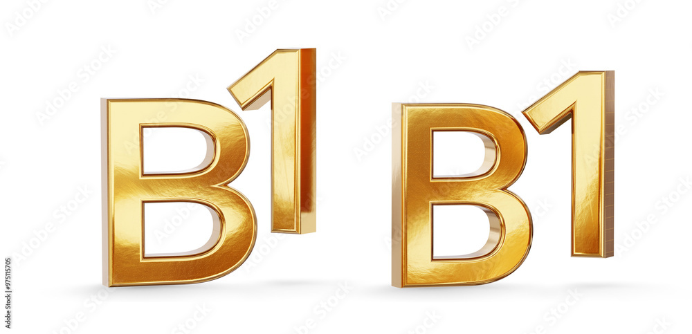 B1 as B and 1 as one, gold letters, font weight: bold, metallic golden bold letters, isolated B1 as B and 1 as one, gold letters, font weight: bold, metallic golden bold letters, isolated