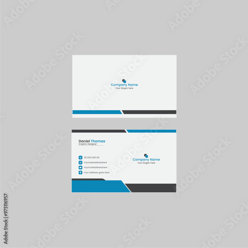 Creative clean business card template