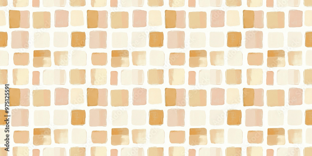 cream and butterscotch color tiles seamless pattern, clean surface texture, white background cream and butterscotch color tiles seamless pattern, clean surface texture, white background