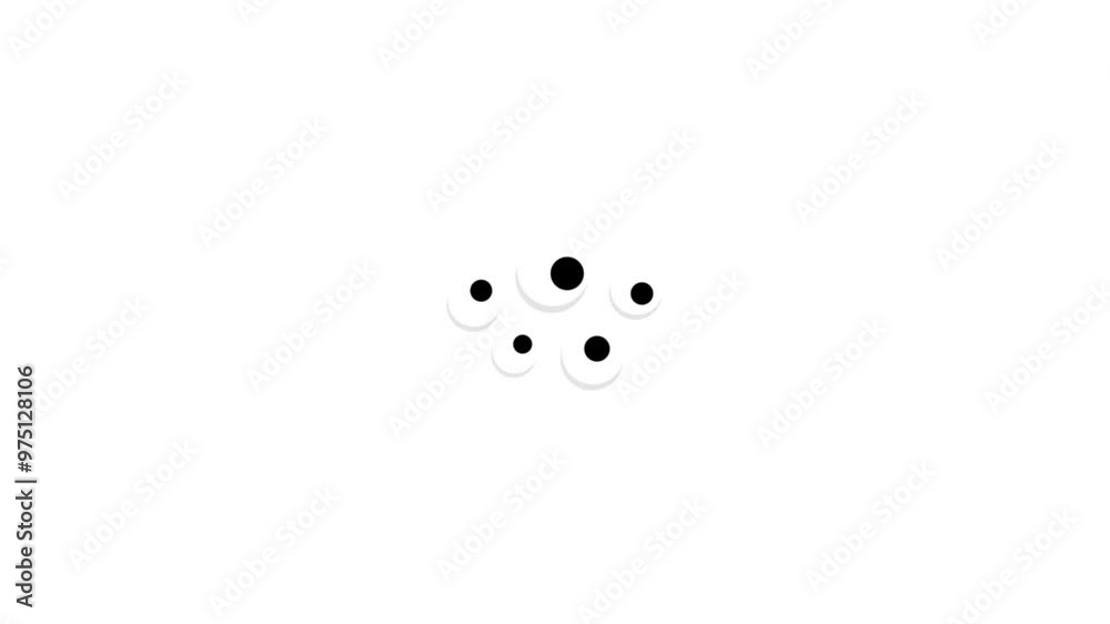 Monster eyes. Multiple eye blinking and looking around animation 4k 