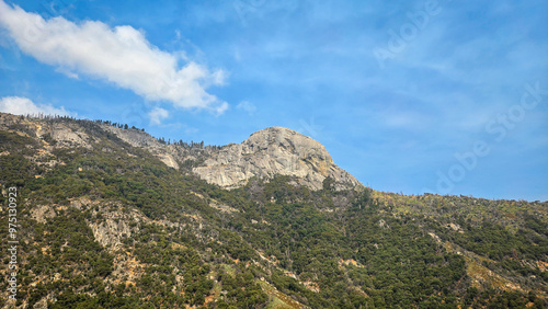 landscape with blue sky