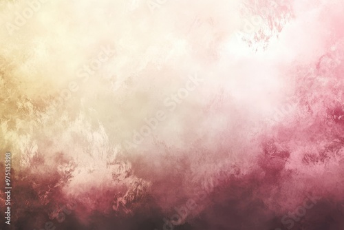 Abstract Painting with Yellow and Pink Hues photo