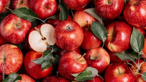 Fresh organic ripe apple fruits. Fresh apple fruits.