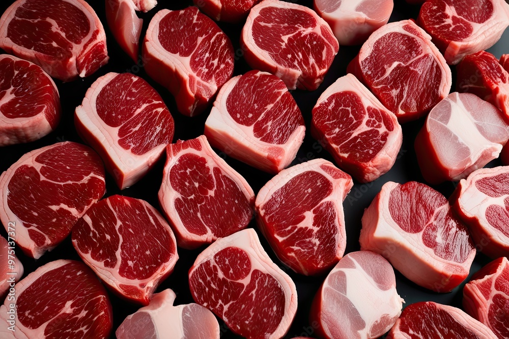 Stunning Close-Up Images of Isolated Raw Steaks in Vibrant Detail Stunning Close-Up Images of Isolated Raw Steaks in Vibrant Detail