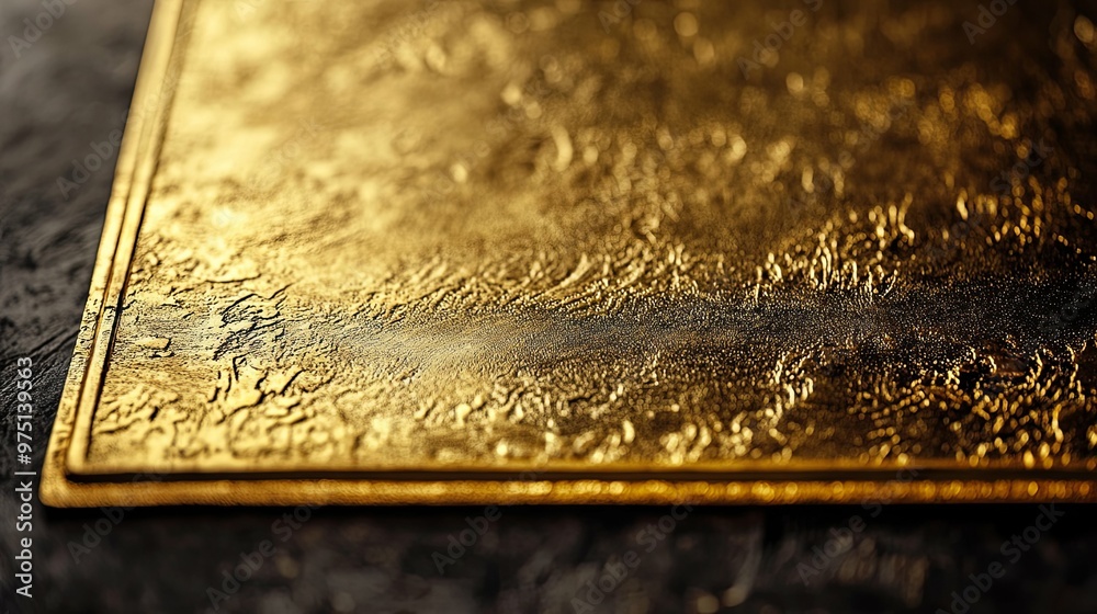 Close-Up of a Golden Textured Surface Close-Up of a Golden Textured Surface