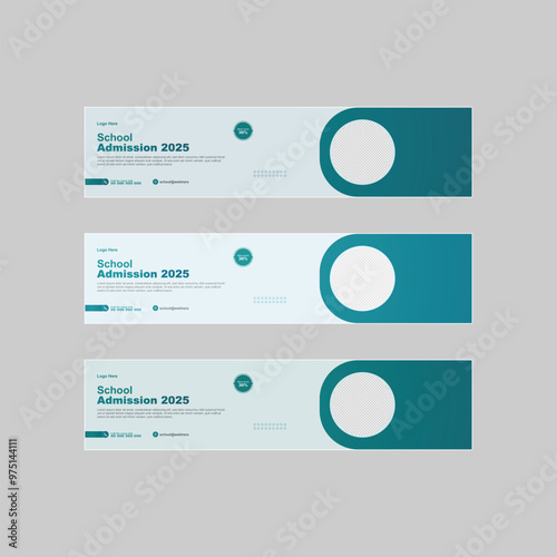 Admission email signature design template