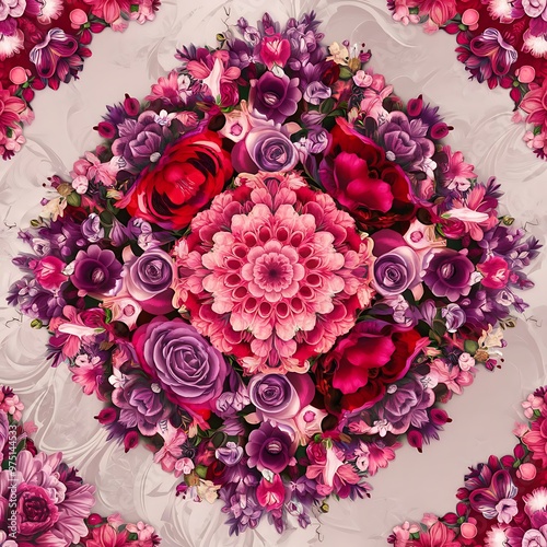 Florals ornament background