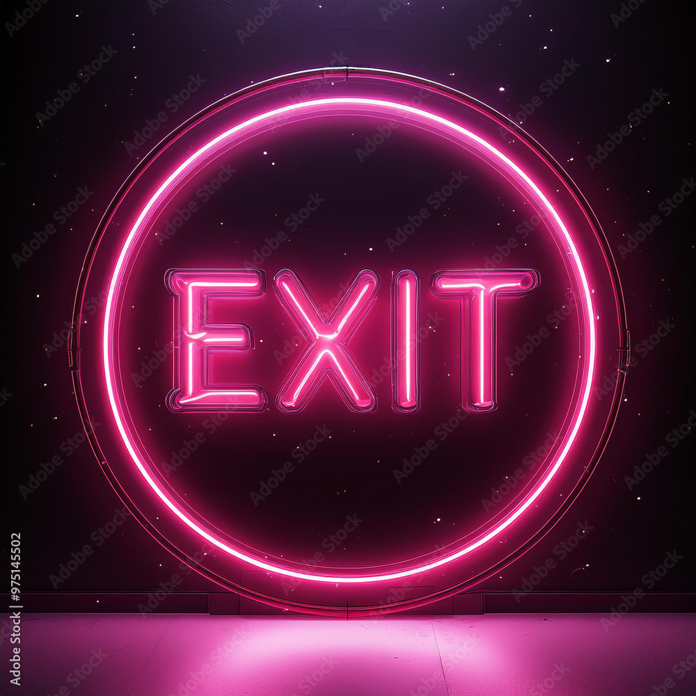 Obraz premium Neon sign that says 