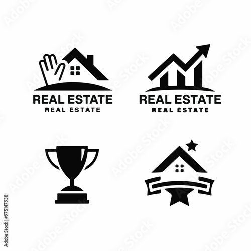 Modern Real Estate Logo Set