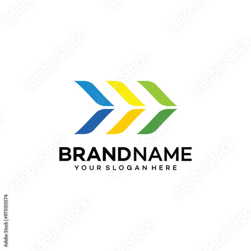 abstract arrow logo icon.vector design template