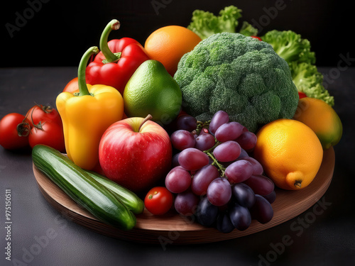 salad basket with variety of vegetables