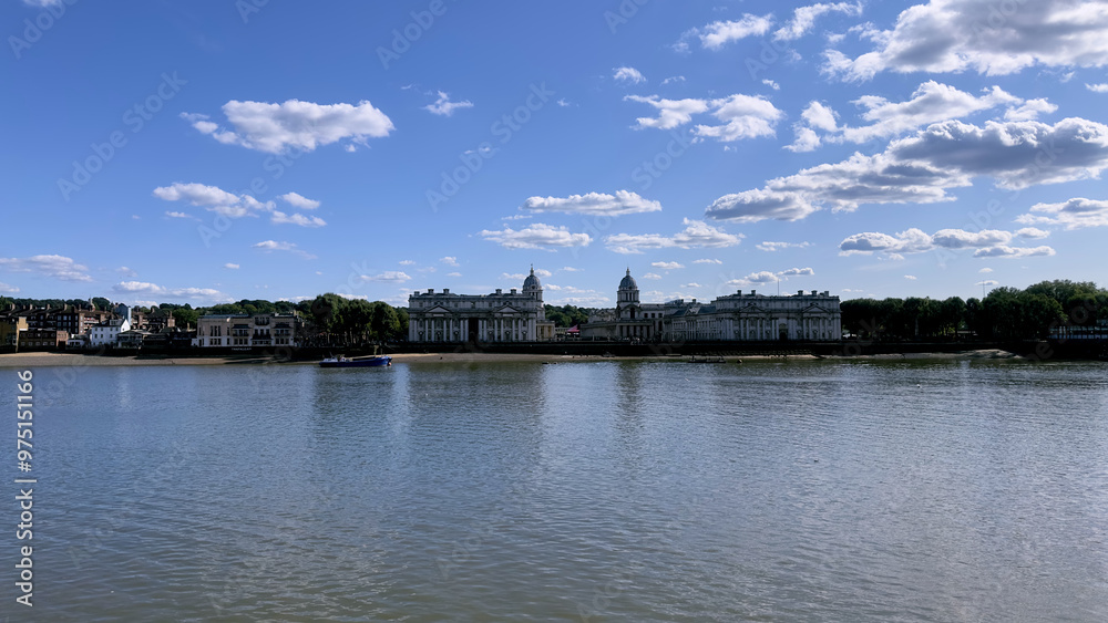 Naklejka premium Island Garden Greenwich Peninsula River Thames View London