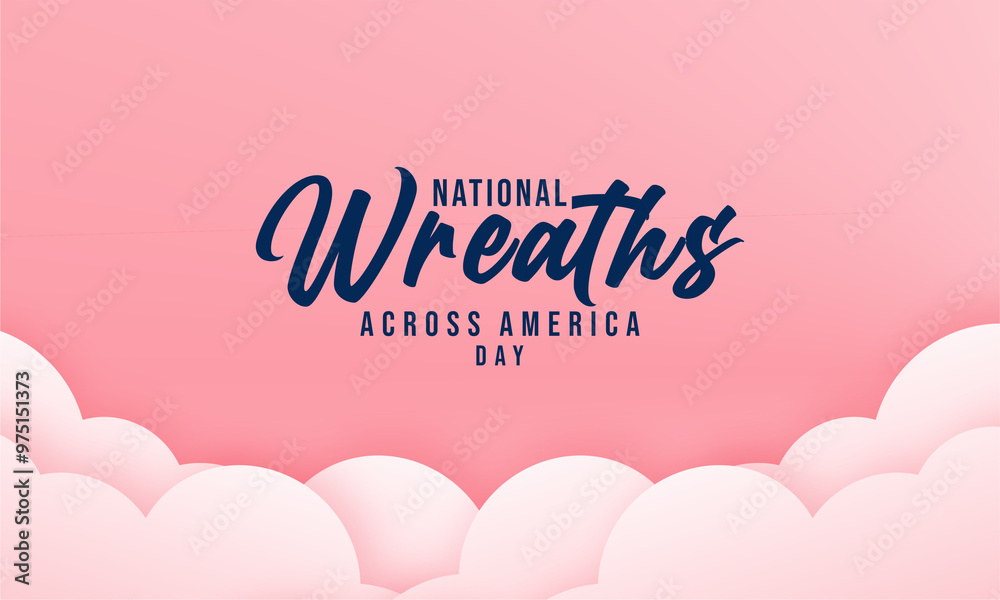 National Wreaths Across America Day. suitable for greeting card poster and banner