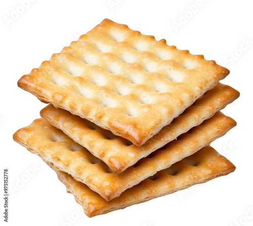 A delicious stack of crispy crackers, ideal for snacking or as a base for appetizers. Perfectly baked for a delightful crunch.