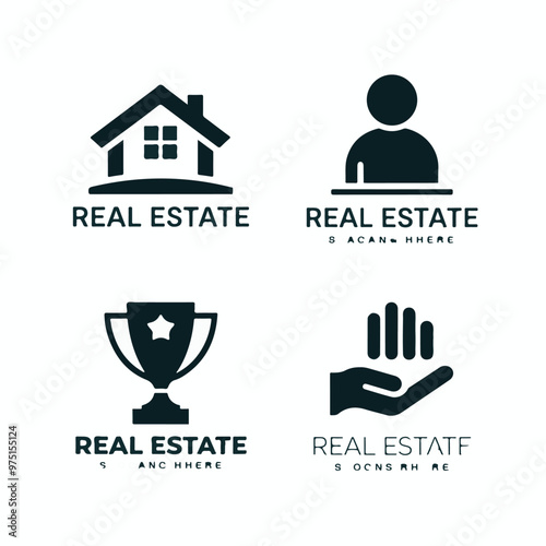 Modern Real Estate Logo Set