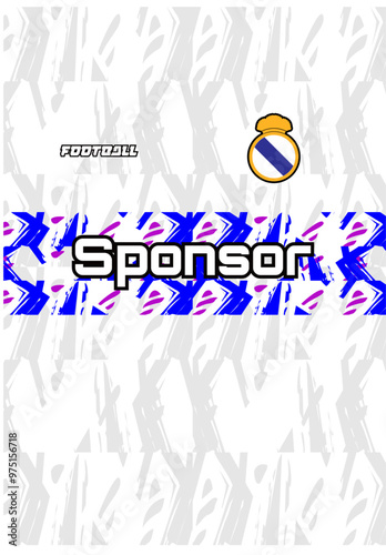 abstract pattern design for sport team jersey