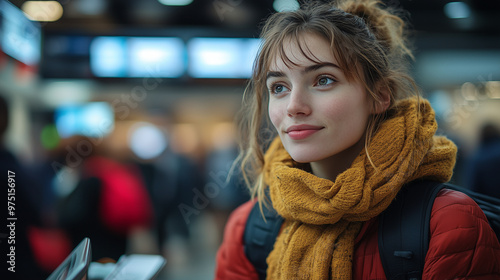 Wallpaper Mural A travel agent helping a client find last-minute deals on flights and accommodations. Torontodigital.ca