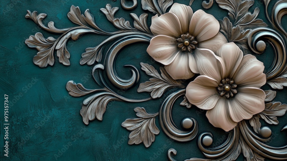 Elegant Floral Ornament. Elegant Floral Ornament.