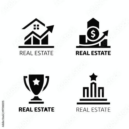 Modern Real Estate Logo Set