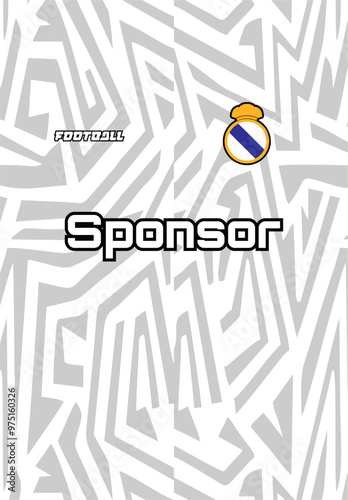 Fabric textile for Sport t-shirt ,Soccer, volley, football, basketball jersey mockup for football club. uniform front and back view.