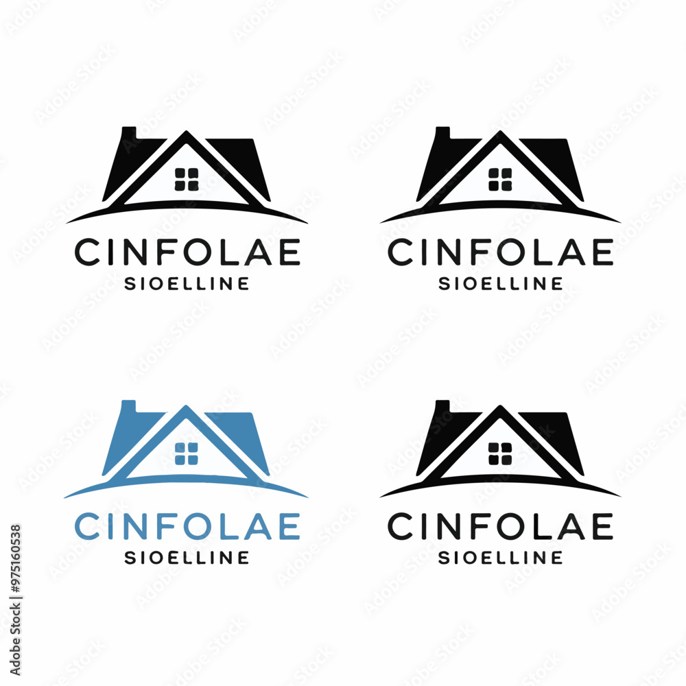 Modern Real Estate Logo Set