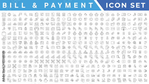 Bill And Payment Method icon. Bill Pay, Cash Wallet, Quick Pay, Card Swipe, Easy Bills, Pay Right, Digital Cash, Secure Pay, Bill Ease, Coin Wallet