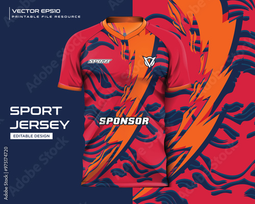 T-Shirt Sports Design Template. Includes Mockups and Designs. Printable Files.
