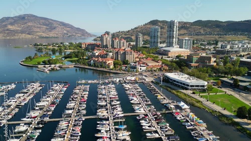 Wallpaper Mural Aerial Kelowna City Waterfront British Columbia Okanagan Valley Torontodigital.ca