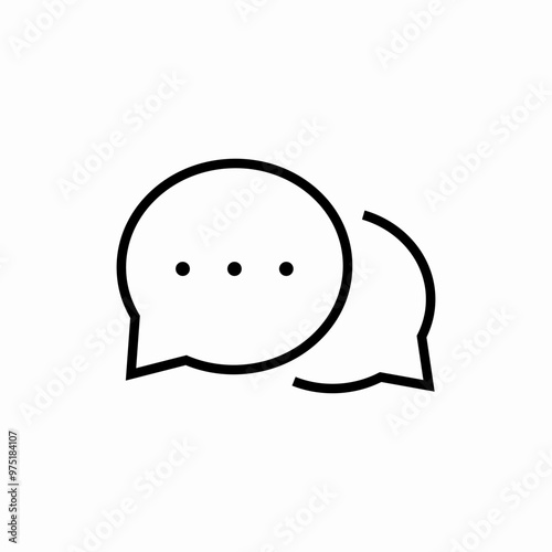speech bubble talk icon sign vector