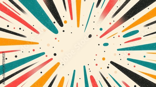 Abstract Background with Bright Colors and Geometric Shapes