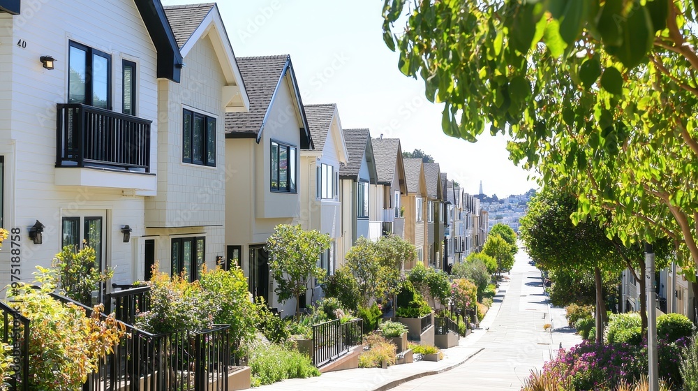 Beautiful Homes on a Hilltop Street Beautiful Homes on a Hilltop Street