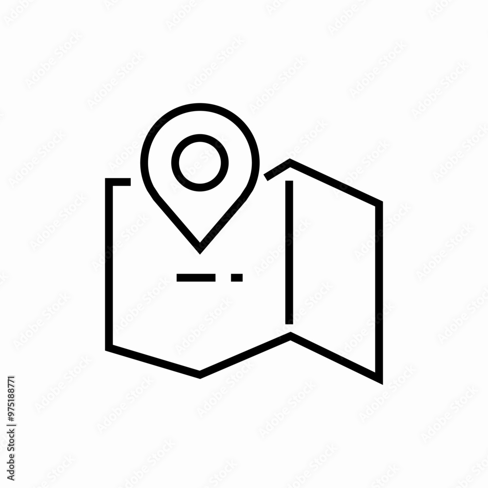 map location pin icon sign vector map location pin icon sign vector