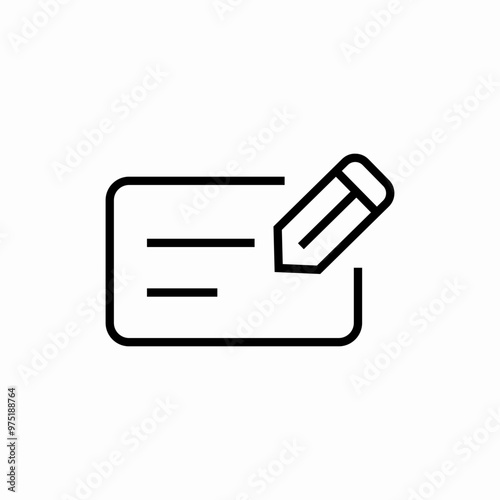 mail write letter icon sign vector