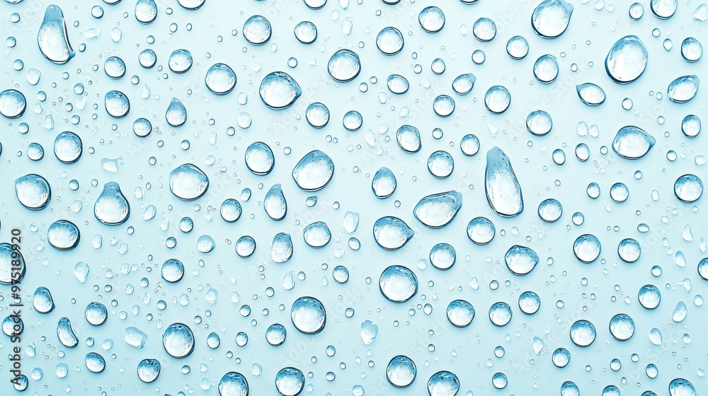 Water Drops on Blue Background Abstract Texture Water Drops on Blue Background Abstract Texture