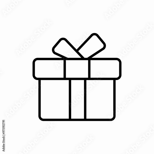 present gift surprise icon sign vector