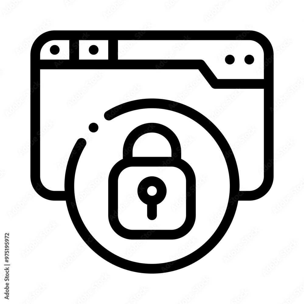 security line icon security line icon
