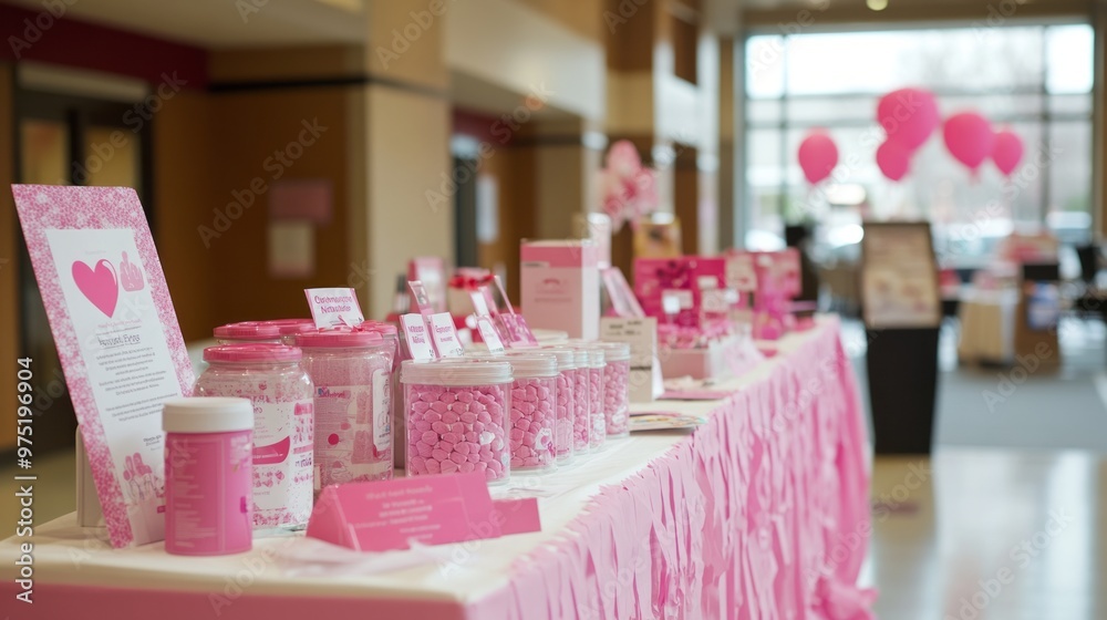 Pink Power: Breast Cancer Awareness Event Tablescape Pink Power: Breast Cancer Awareness Event Tablescape