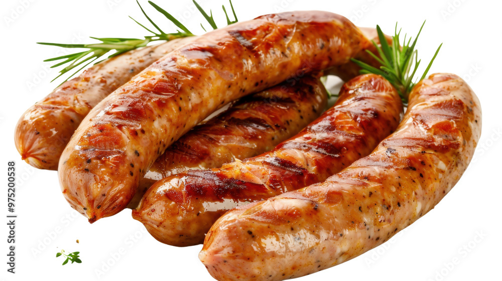 Sausages on transparent background Sausages on transparent background